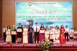 Chung kết Cuộc thi hùng biện tiếng Anh - Chủ đề "Sứ giả du lịch" Ngành Giáo dục và Đào tạo huyện Ba Vì, năm 2025